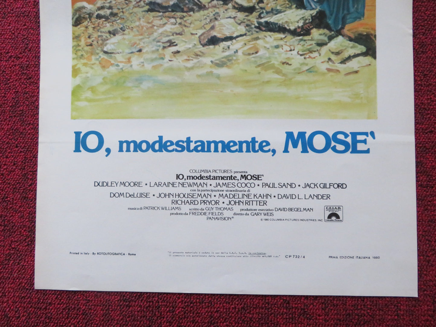 WHOLLY MOSES ITALIAN LOCANDINA POSTER DUDLEY MOORE LARAINE NEWMAN 1980