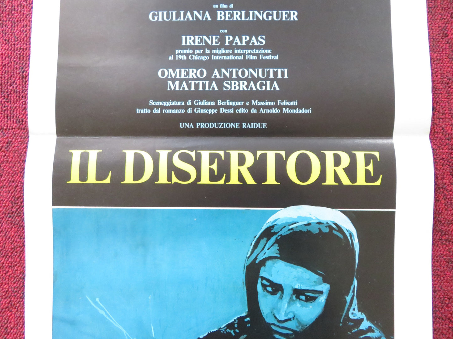 IL DISERTORE ITALIAN LOCANDINA POSTER OMERO ANTONUTTI ISELLA ORCHIS 1983