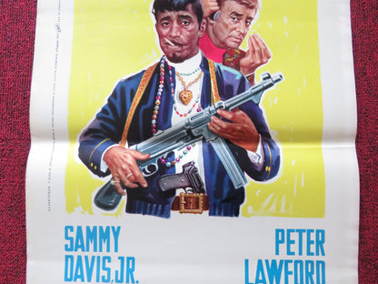 SALT AND PEPPER ITALIAN LOCANDINA POSTER SAMMY DAVIS JR. PATER LAWFORD 1968