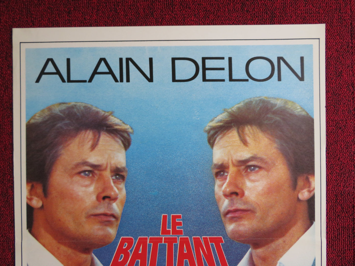 LE BATTANT / ICE FRENCH POSTER ALAIN DELON FRANCOIS PERIER 1983