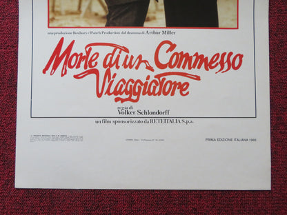 DEATH OF A SALESMAN ITALIAN LOCANDINA POSTER DUSTIN HOFFMAN JOHN MALKOVICH 1985