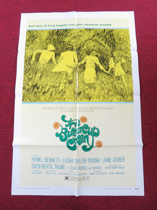 THE BUTTERCUP CHAIN FOLDED US ONE SHEET POSTER HYWEL BENNETT JANE ASHER 1970