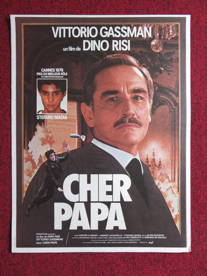 DEAR FATHER FRENCH POSTER VITTORIO GASSMAN AURORE CLEMENT 1979