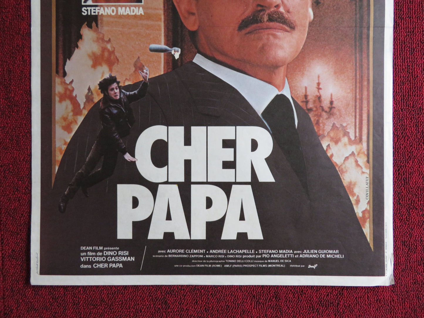 DEAR FATHER FRENCH POSTER VITTORIO GASSMAN AURORE CLEMENT 1979