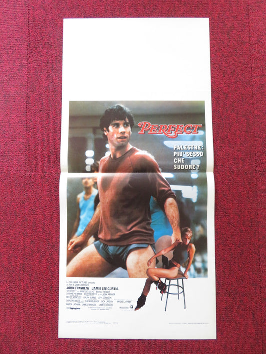 PERFECT ITALIAN LOCANDINA POSTER JOHN TRAVOLTA JAMIE LEE CURTIS 1985