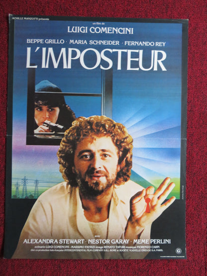 LOOKING FOR JESUS FRENCH POSTER BEPPE GRILLO MARIA SCHNEIDER 1982