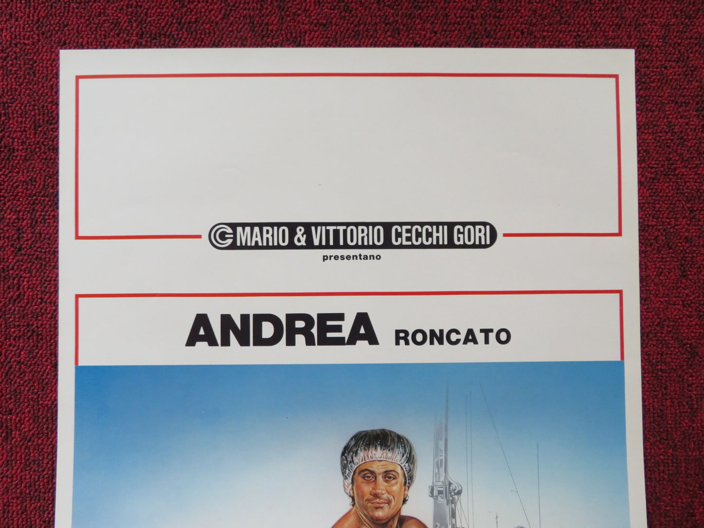 IL LUPO DI MARE ITALIAN LOCANDINA POSTER ANDREA RONCATO GIGI SAMMARCHI 1987