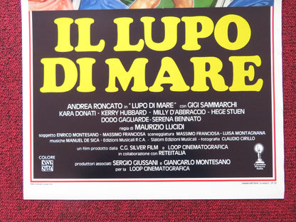 IL LUPO DI MARE ITALIAN LOCANDINA POSTER ANDREA RONCATO GIGI SAMMARCHI 1987