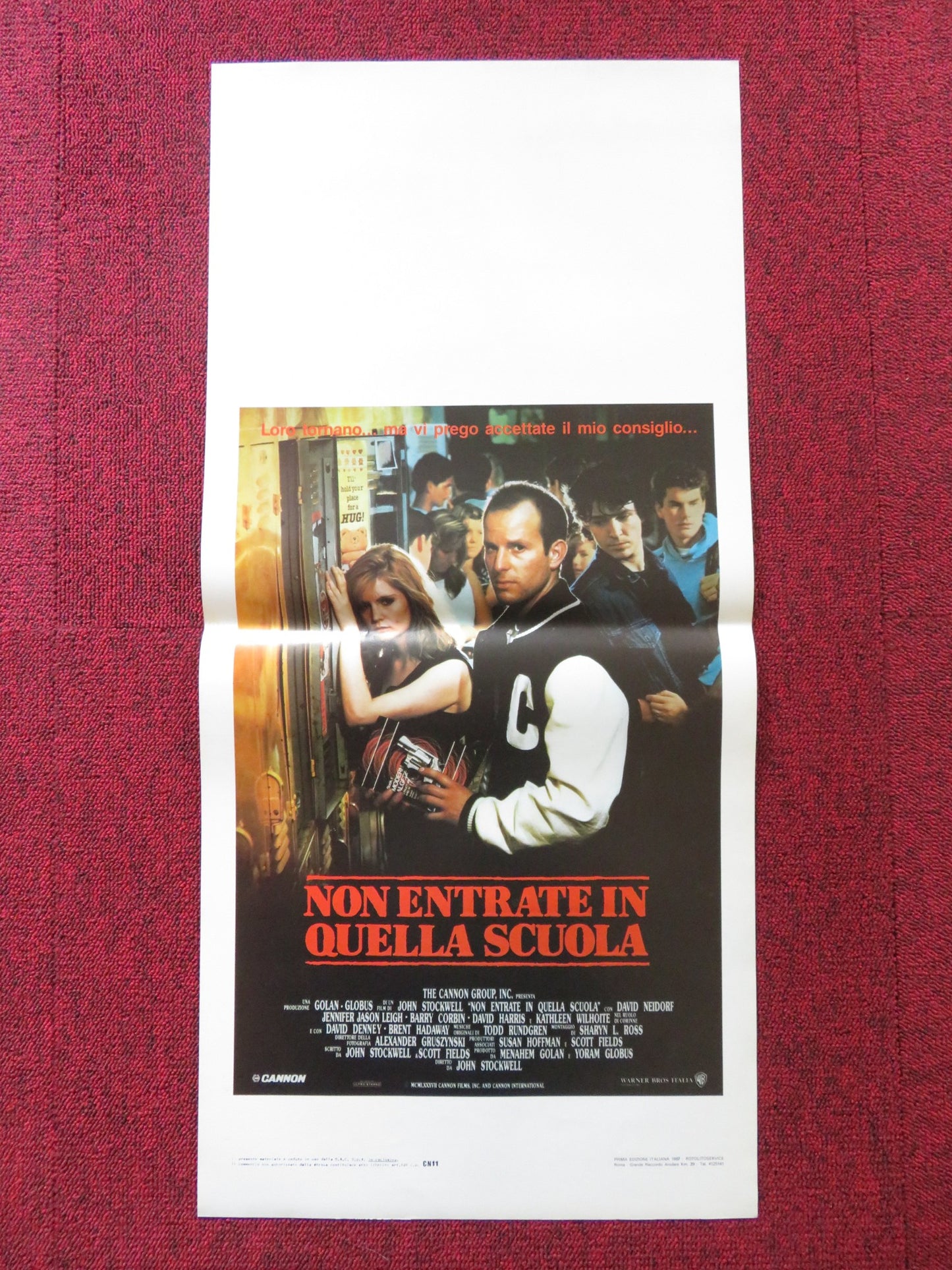 UNDER COVER ITALIAN LOCANDINA POSTER CANNON JENNIFER JASON LEIGH 1987