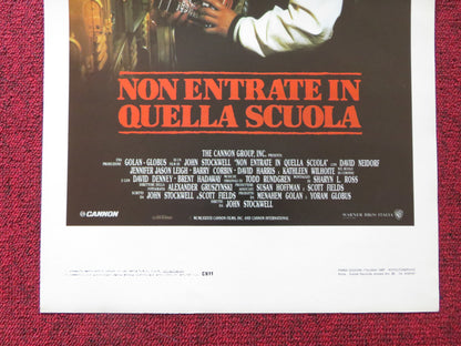 UNDER COVER ITALIAN LOCANDINA POSTER CANNON JENNIFER JASON LEIGH 1987