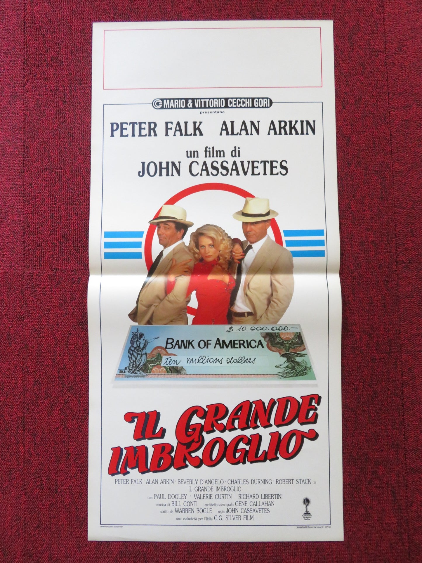 BIG TROUBLE ITALIAN LOCANDINA POSTER PETER FALK ALAN ARKIN 1986