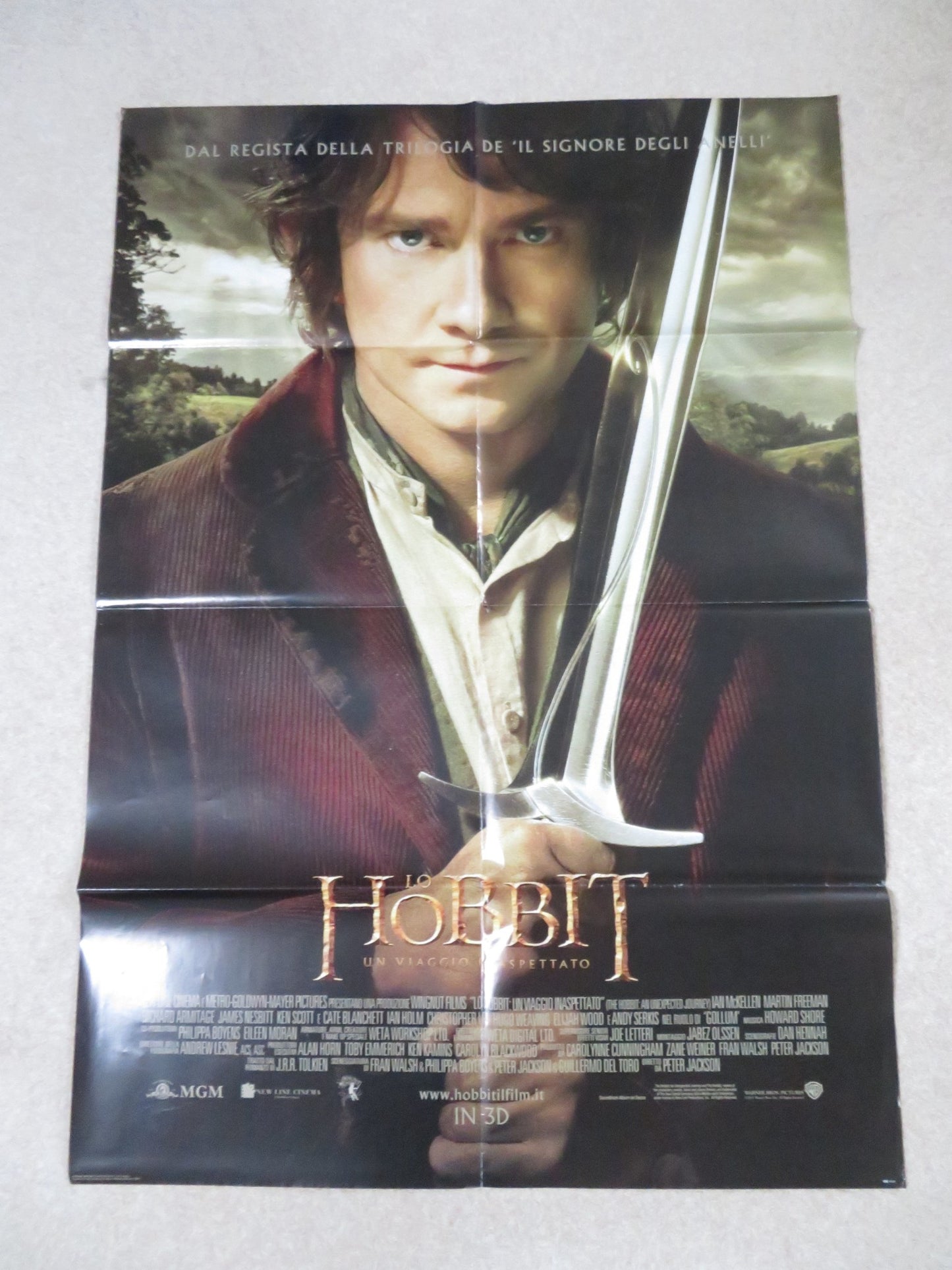 THE HOBBIT: AN UNEXPECTED JOURNEY ITALIAN 2 FOGLIO POSTER MARTIN FREEMAN 2012