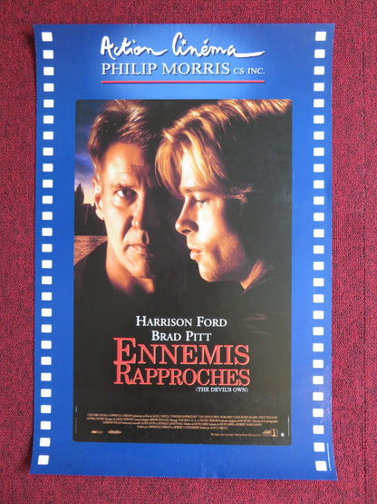 THE DEVIL'S OWN FRENCH POSTER HARRISON FORD BRAD PITT 1997