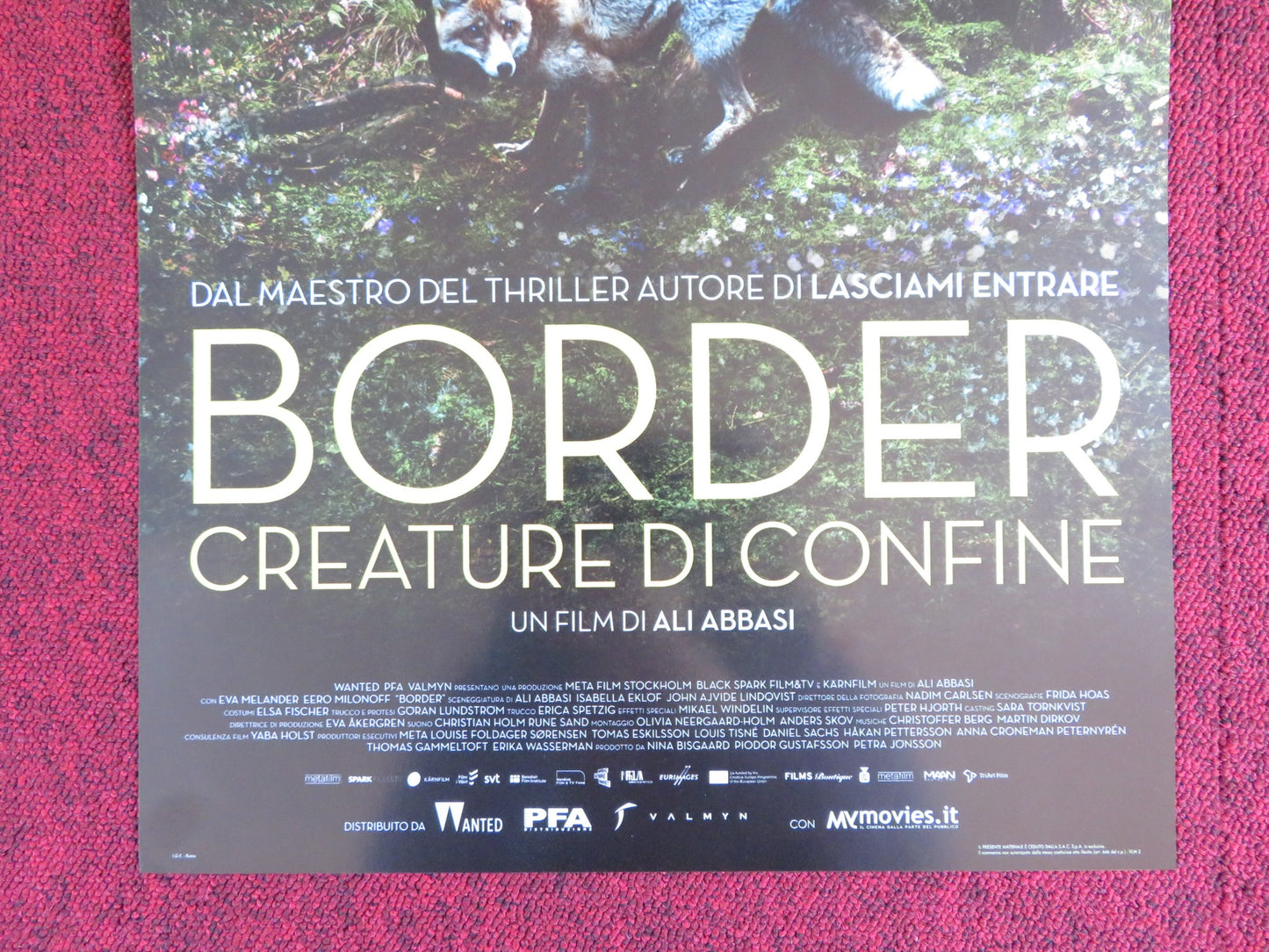 BORDER ITALIAN LOCANDINA POSTER EVA MELANDER EERO MILONOFF 2018