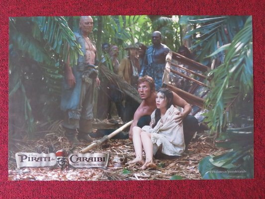 PIRATES OF THE CARIBBEAN: ON STRANGER TIDES ITALIAN FOTOBUSTA POSTER 2011