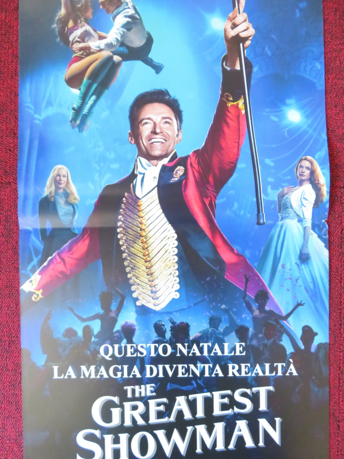 THE GREATEST SHOWMAN ITALIAN LOCANDINA POSTER HUGH JACKMAN ZAC EFRON 2017