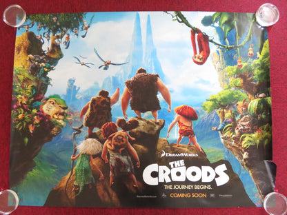 THE CROODS UK QUAD (30"x 40") ROLLED POSTER NICOLAS CAGE EMMA STONE 2013