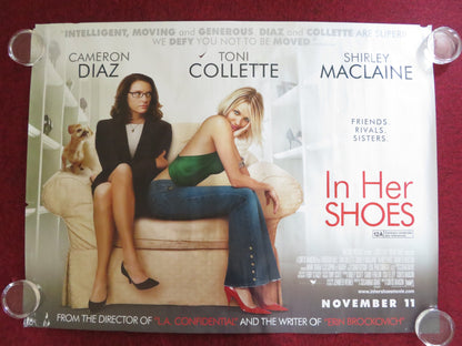 IN HER SHOES UK QUAD (30"x 40") ROLLED POSTER CAMERON DIAZ TONI COLLETTE 2005