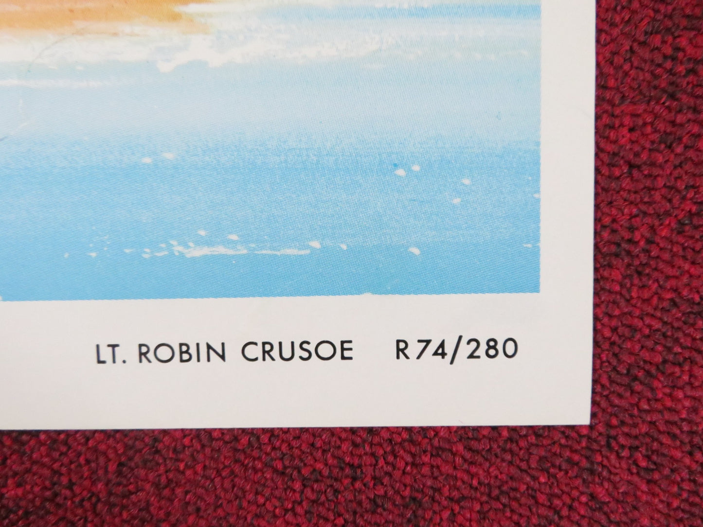 LT. ROBIN CRUSOE, U.S.N. - B FOLDED US ONE SHEET POSTER DICK VAN DYKE KWAN 1966