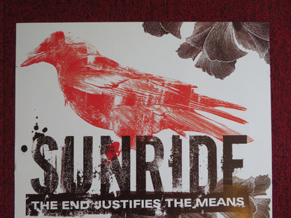 SUNRIDE THE END JUSTIFIES THE MEANS GERMAN MUSIC PROMO TOUR POSTER 2005