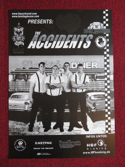 THE ACCIDENTS GERMAN MUSIC PROMO BAND POSTER 2005