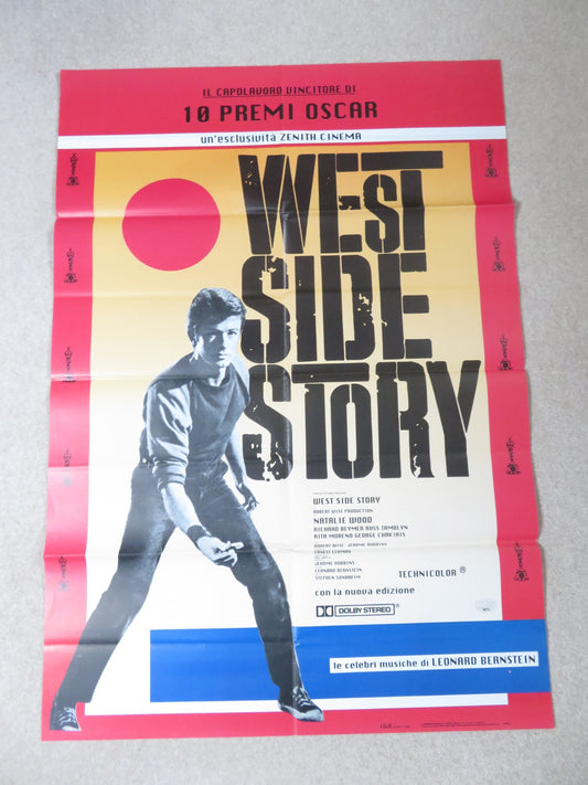 WEST SIDE STORY ITALIAN 2 FOGLIO POSTER NATALIE WOOD RICHARD BEYMER R1990s