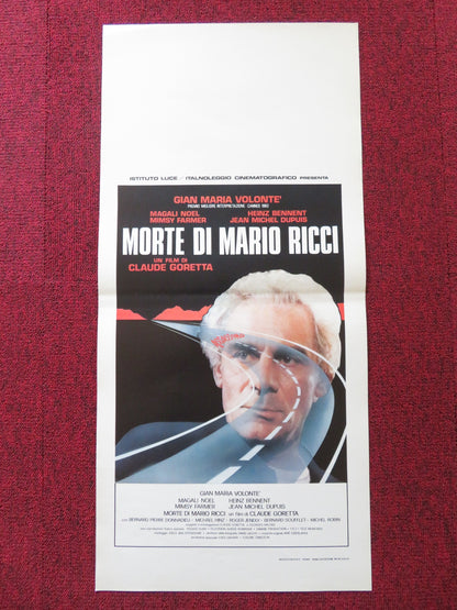 THE DEATH OF MARIO RICCI ITALIAN LOCANDINA POSTER GIAN MARIA VOLONTE 1983