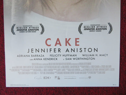 CAKE ITALIAN LOCANDINA POSTER JENNIFER ANISTON 2014