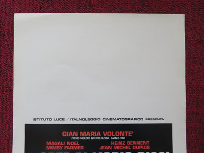 THE DEATH OF MARIO RICCI ITALIAN LOCANDINA POSTER GIAN MARIA VOLONTE 1983