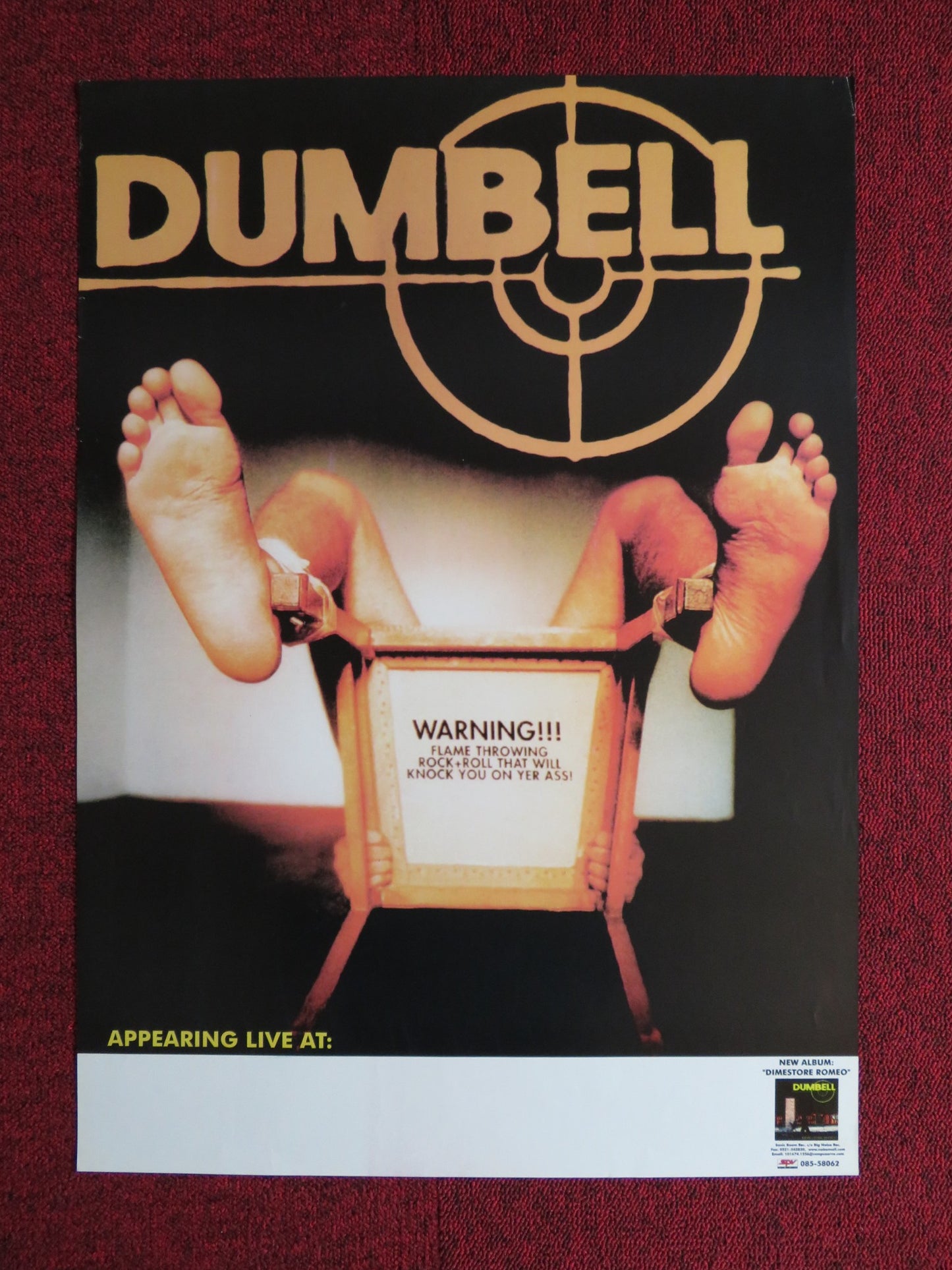 DUMBELL DIMESTORE ROMEO US MUSIC PROMO ALBUM POSTER 2007