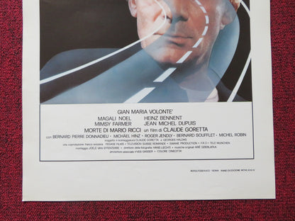 THE DEATH OF MARIO RICCI ITALIAN LOCANDINA POSTER GIAN MARIA VOLONTE 1983