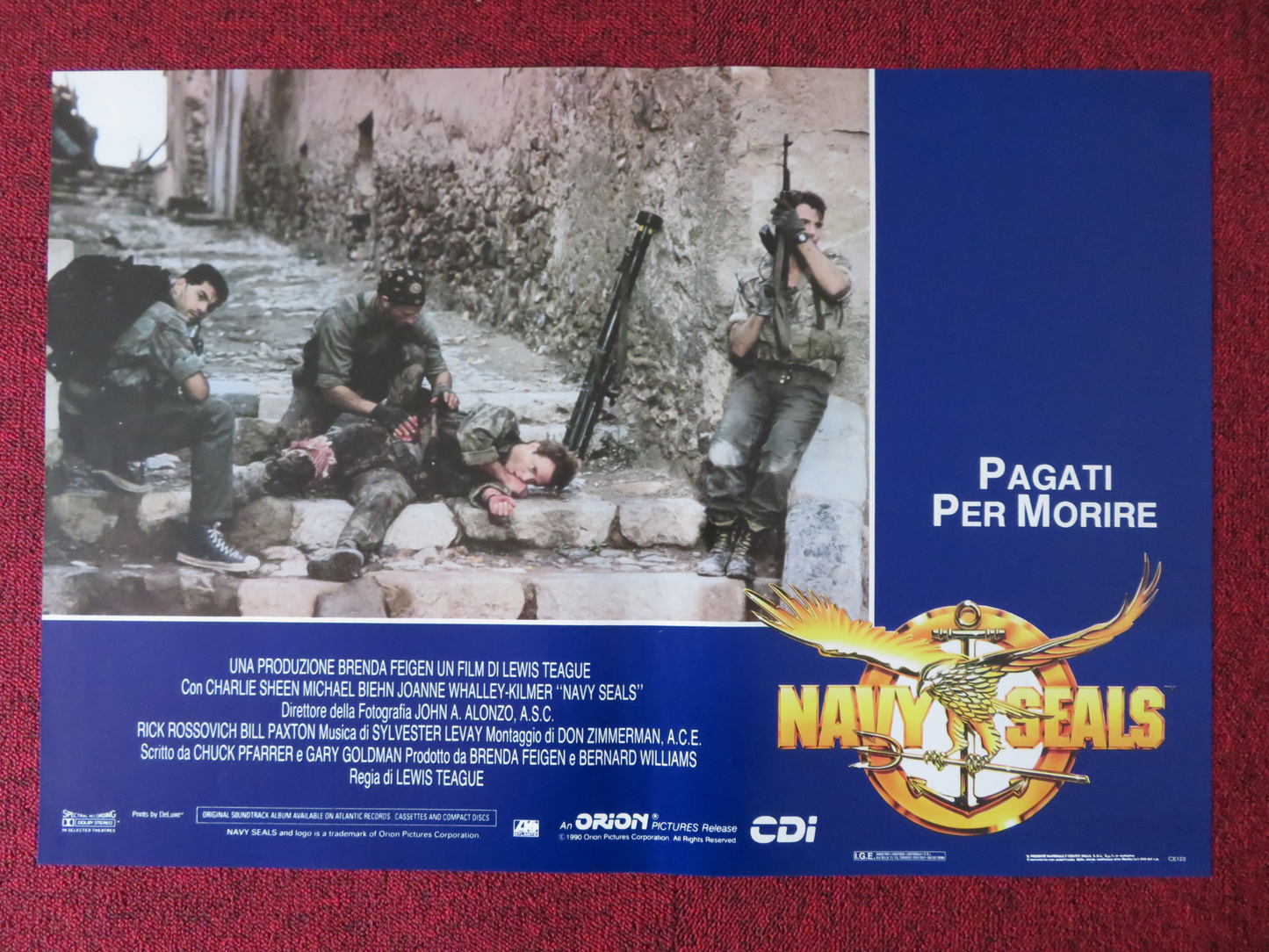 NAVY SEALS - C ITALIAN FOTOBUSTA POSTER CHARLIE SHEEN MICHAEL BIEHN 1990