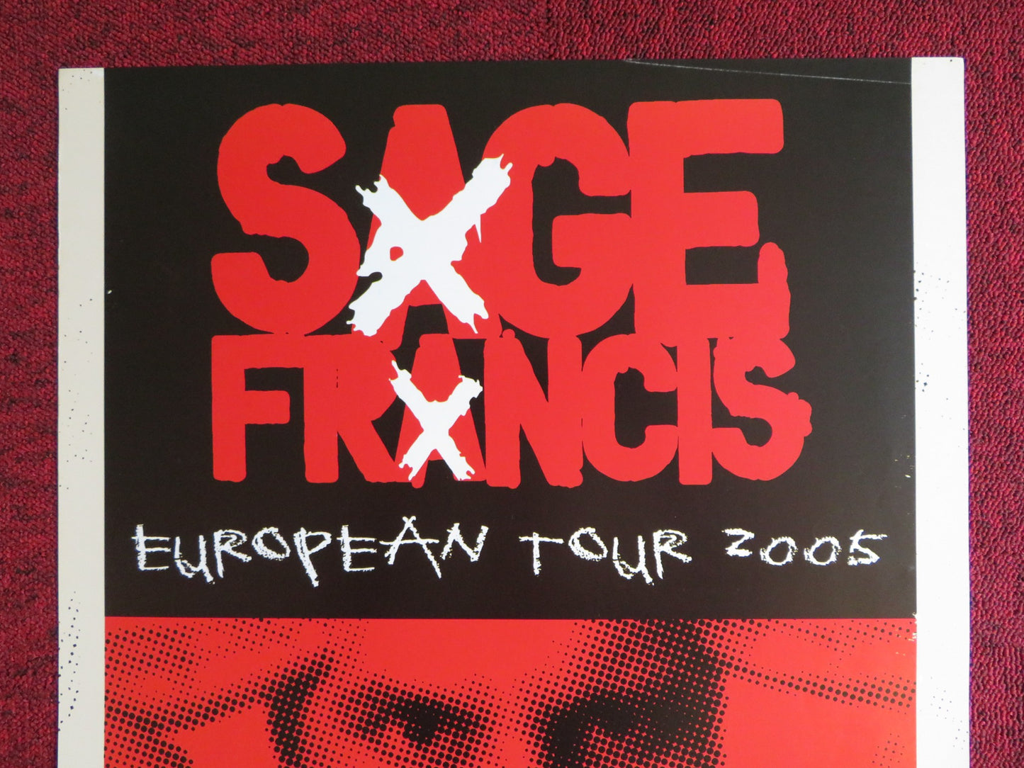 SAGE FRANCIS A HEALTHY DISTRUST GERMAN MUSIC PROMO ALBUM / TOUR POSTER 2005