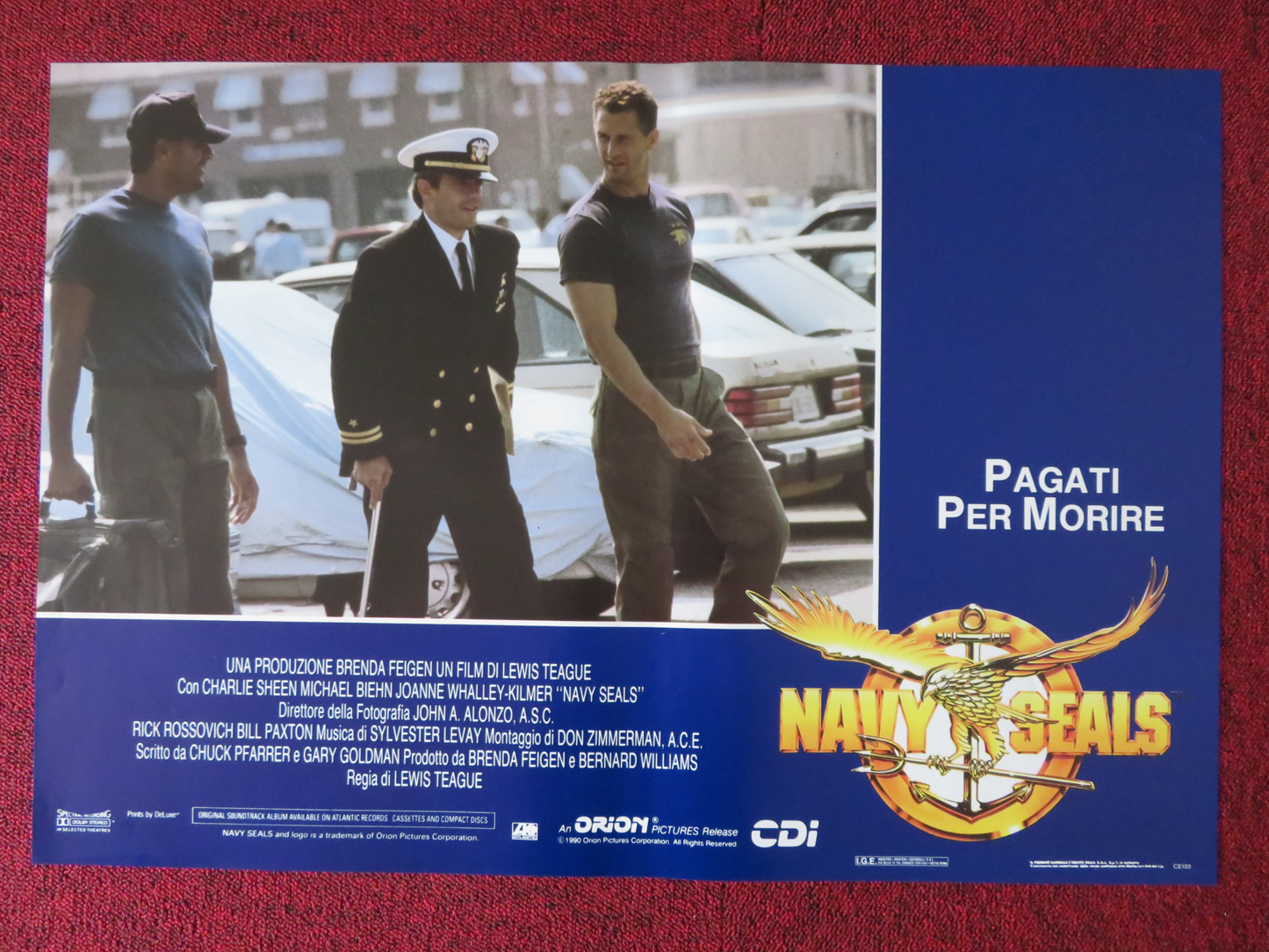 NAVY SEALS - D ITALIAN FOTOBUSTA POSTER CHARLIE SHEEN MICHAEL BIEHN 1990