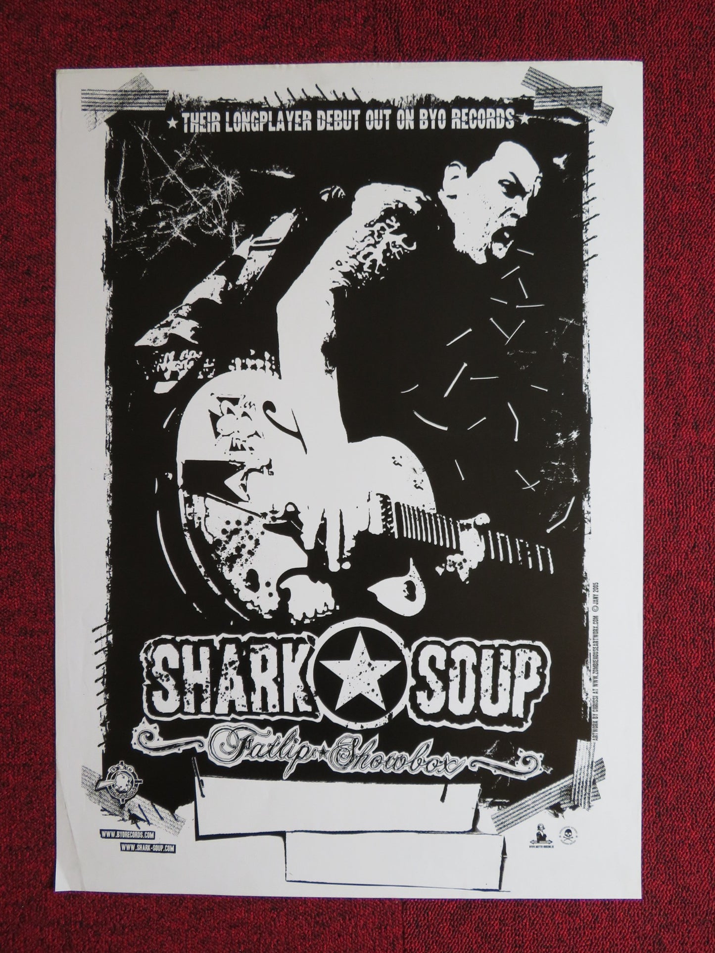 SHARK SOUP FATLIP SHOWBOX GERMAN MUSIC PROMO POSTER ALBUM POSTER 2005