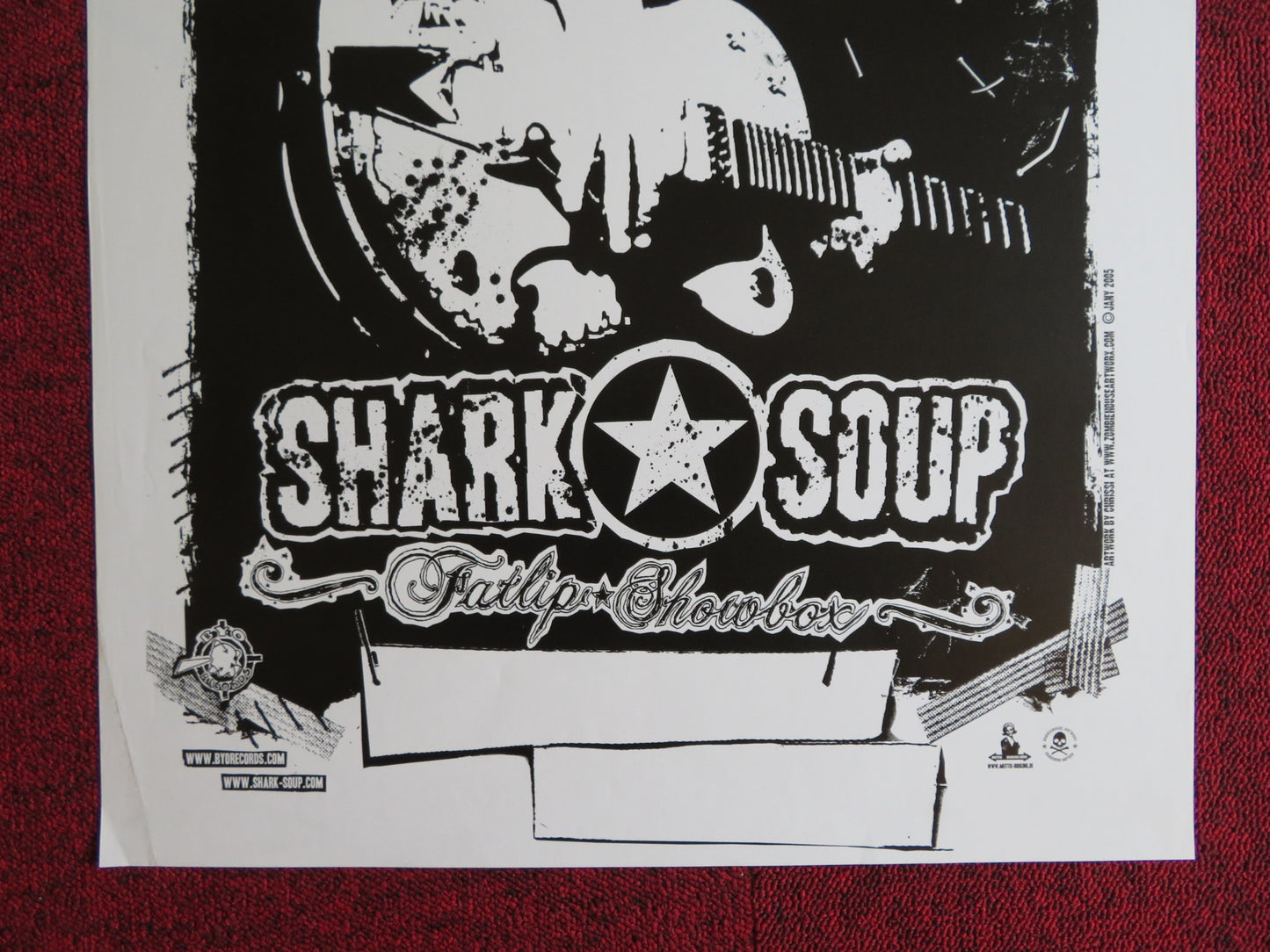 SHARK SOUP FATLIP SHOWBOX GERMAN MUSIC PROMO POSTER ALBUM POSTER 2005