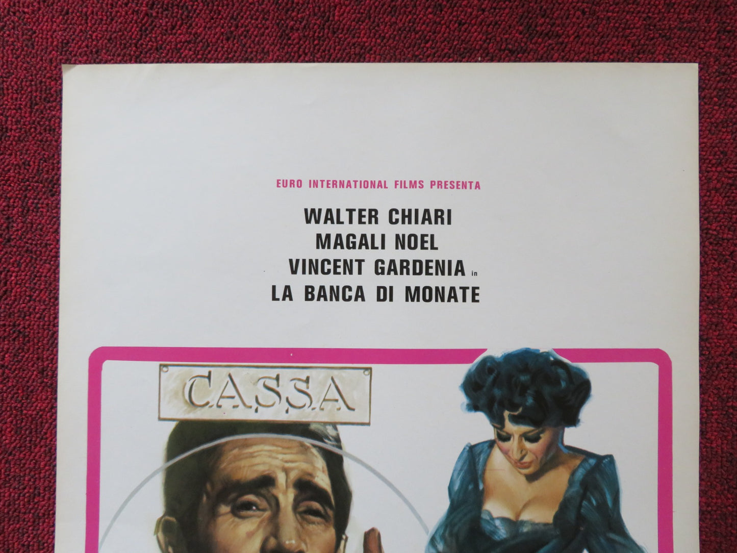 LA BANCA DI MONATE ITALIAN LOCANDINA POSTER WALTER CHIARI MAGALI NOEL 1976