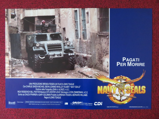 NAVY SEALS - E ITALIAN FOTOBUSTA POSTER CHARLIE SHEEN MICHAEL BIEHN 1990