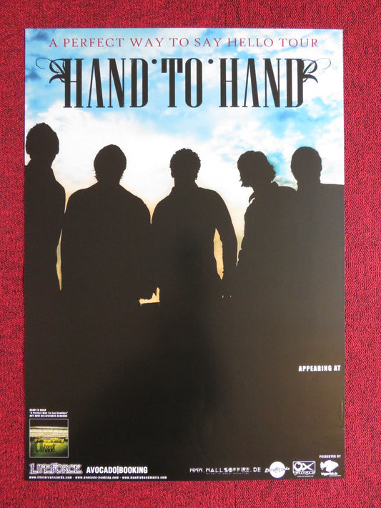 HAND TO HAND A PERFECT WAY TO SAY HELLO GERMAN MUSIC PROMO TOUR POSTER 2005