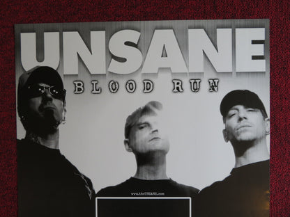 UNSANE BLOOD RUN US MUSIC PROMO ALBUM POSTER 2005