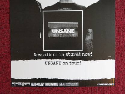 UNSANE BLOOD RUN US MUSIC PROMO ALBUM POSTER 2005