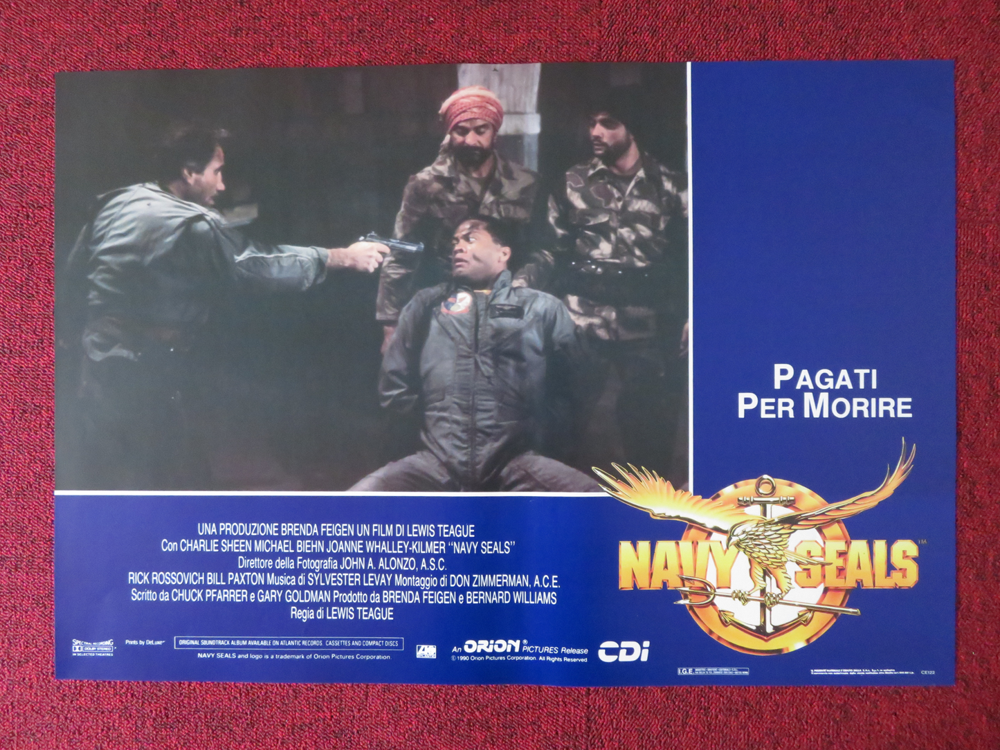 NAVY SEALS - F ITALIAN FOTOBUSTA POSTER CHARLIE SHEEN MICHAEL BIEHN 1990