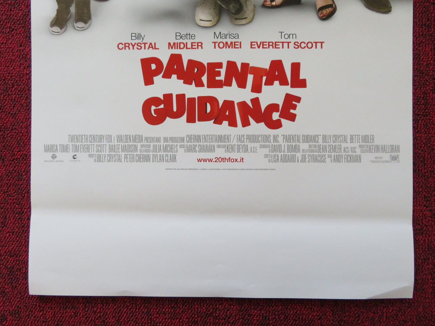 PARENTAL GUIDANCE ITALIAN LOCANDINA POSTER BILLY CRYSTAL BETTE MIDLER 2012