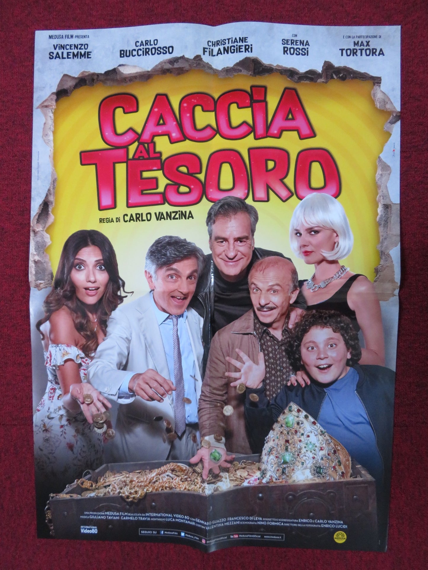 CACCIA AL TESORO ITALIAN FOGLIO POSTER VINCENZO SALEMME CARLO BUCCIROSSO 2017