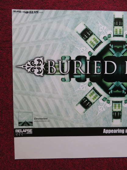 BURIED INSIDE CHRONOCLAST GERMAN MUSIC PROMO ALBUM POSTER 2005