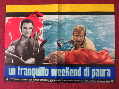 DELIVERANCE -A ITALIAN FOTOBUSTA POSTER JON VOIGHT BURT REYNOLDS  1972