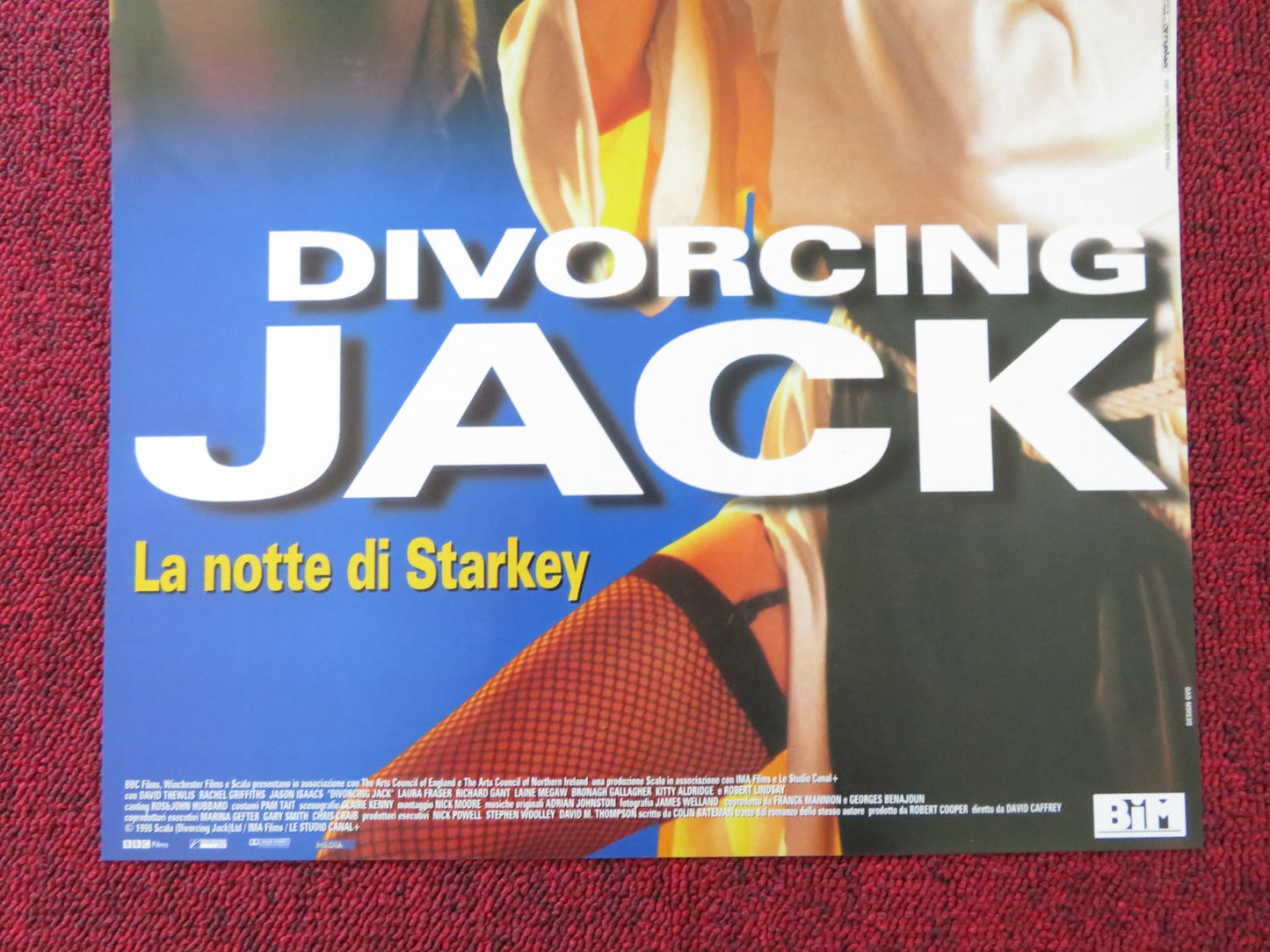 DIVORCING JACK ITALIAN LOCANDINA POSTER DAVID THWLIS RACHEL GRIFFITHS 1998