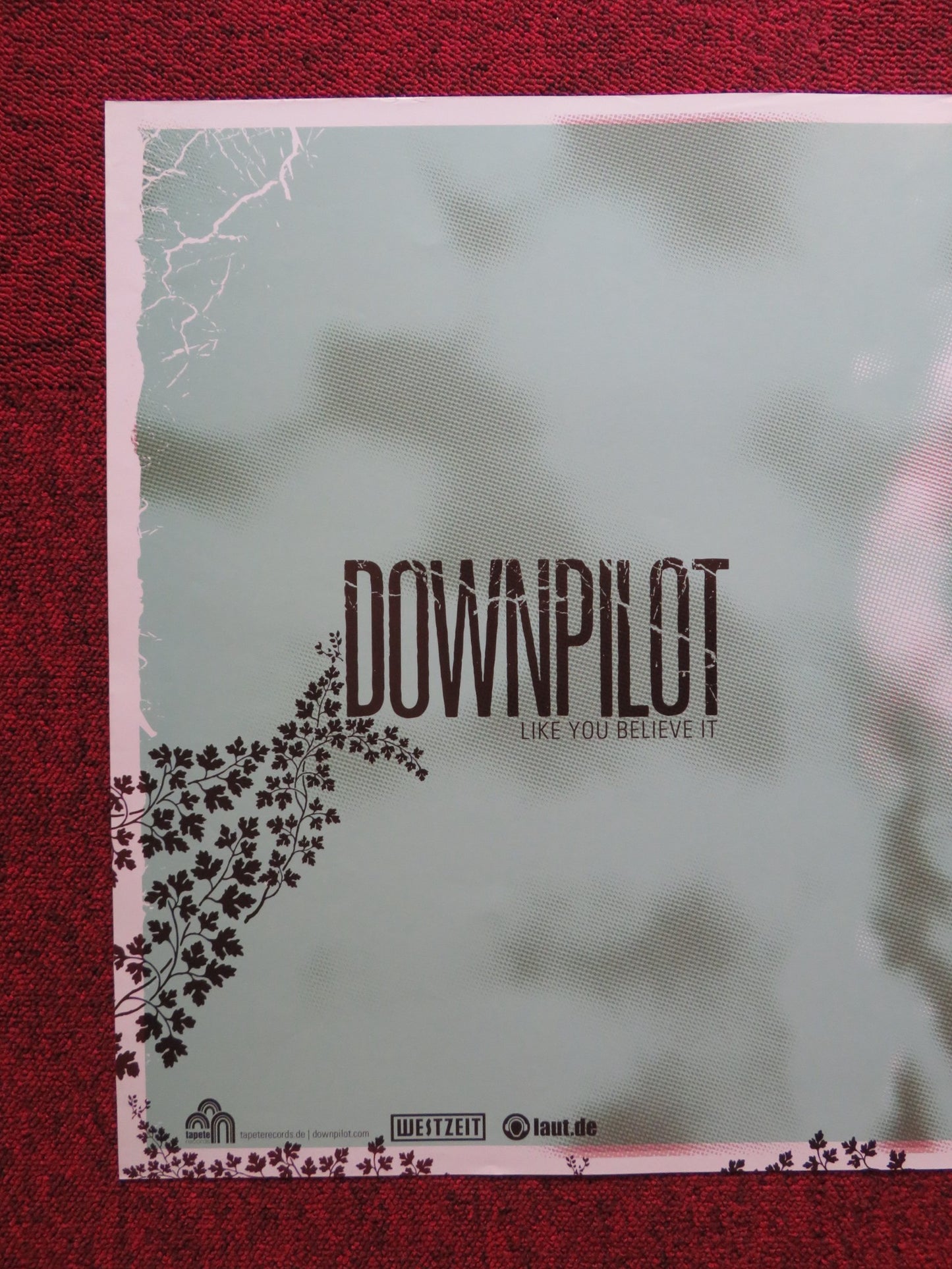 DOWNPILOT LIKE YOU BELIEVE IT GERMAN MUSIC PROMO  ALBUM POSTER 2006