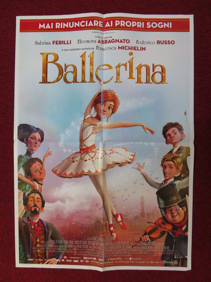 BALLERINA / LEAP! ITALIAN FOGLIO POSTER ELLE FANNING DANE DEHAAN 2016