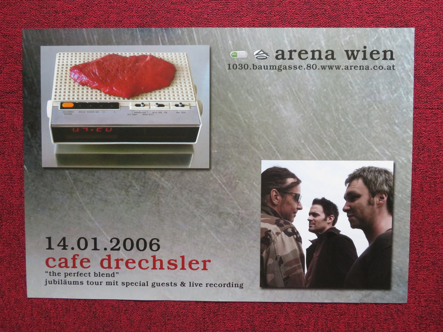 CAFE DRECHSLER RADIO SNACKS GERMAN MUSIC PROMO ALBUM / TOUR POSTER 2006